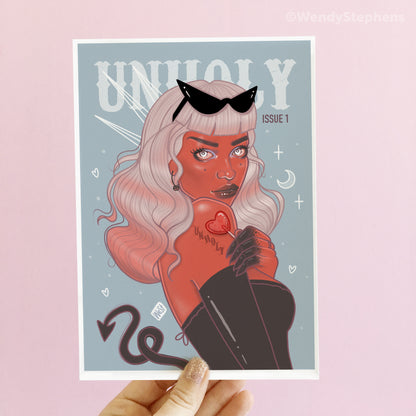 Unholy Demon Girl Art Print