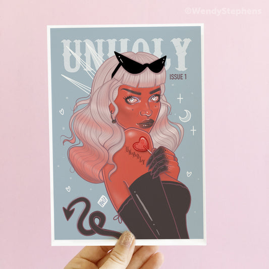Unholy Demon Girl Art Print