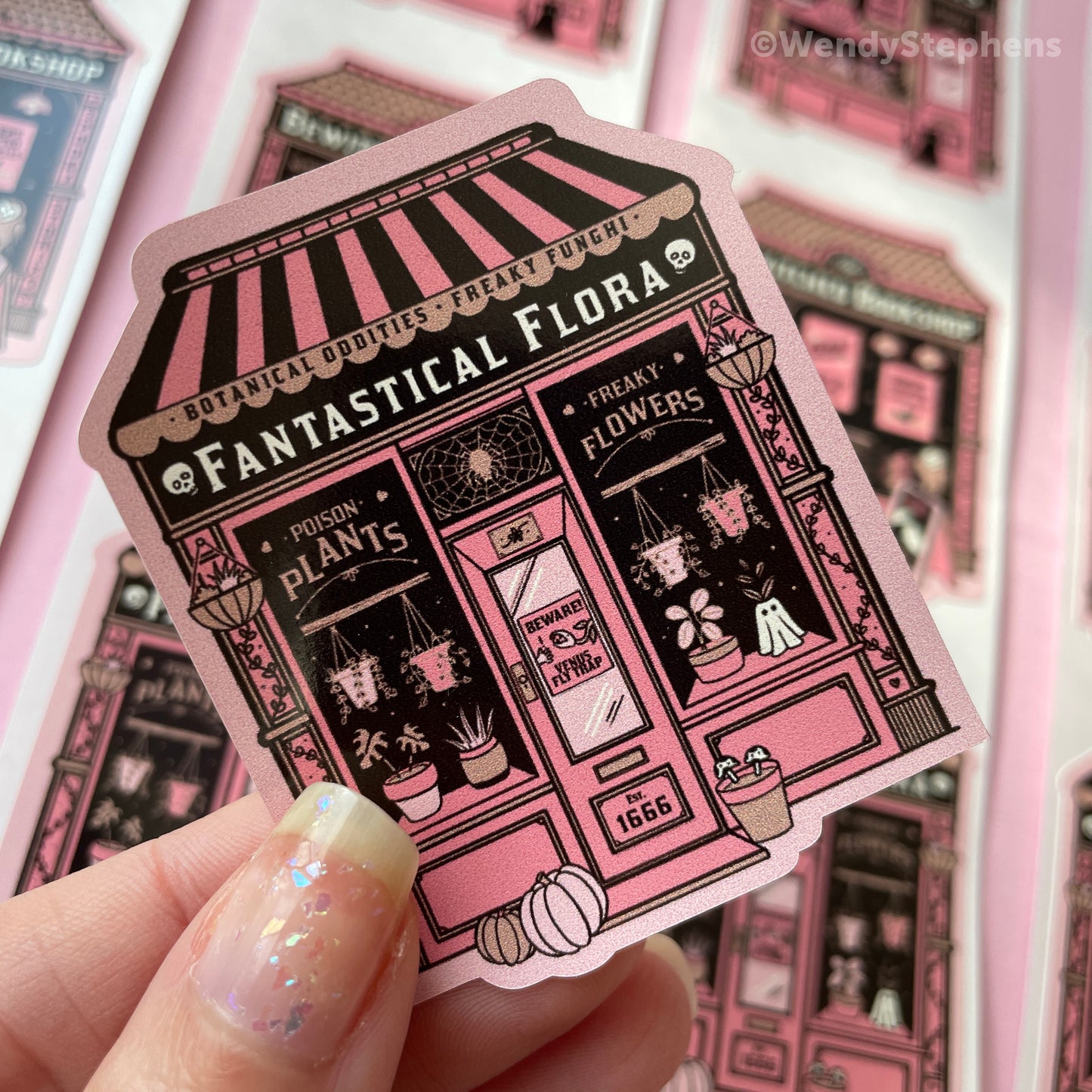 Spooky Shops Sticker Set