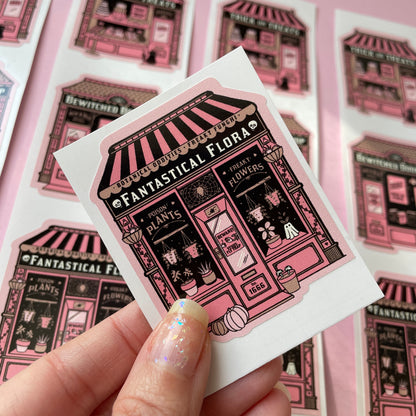 Fantastical Flora Plant Shop Witchy Vinyl Sticker