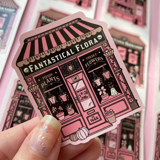Fantastical Flora Plant Shop Witchy Vinyl Sticker