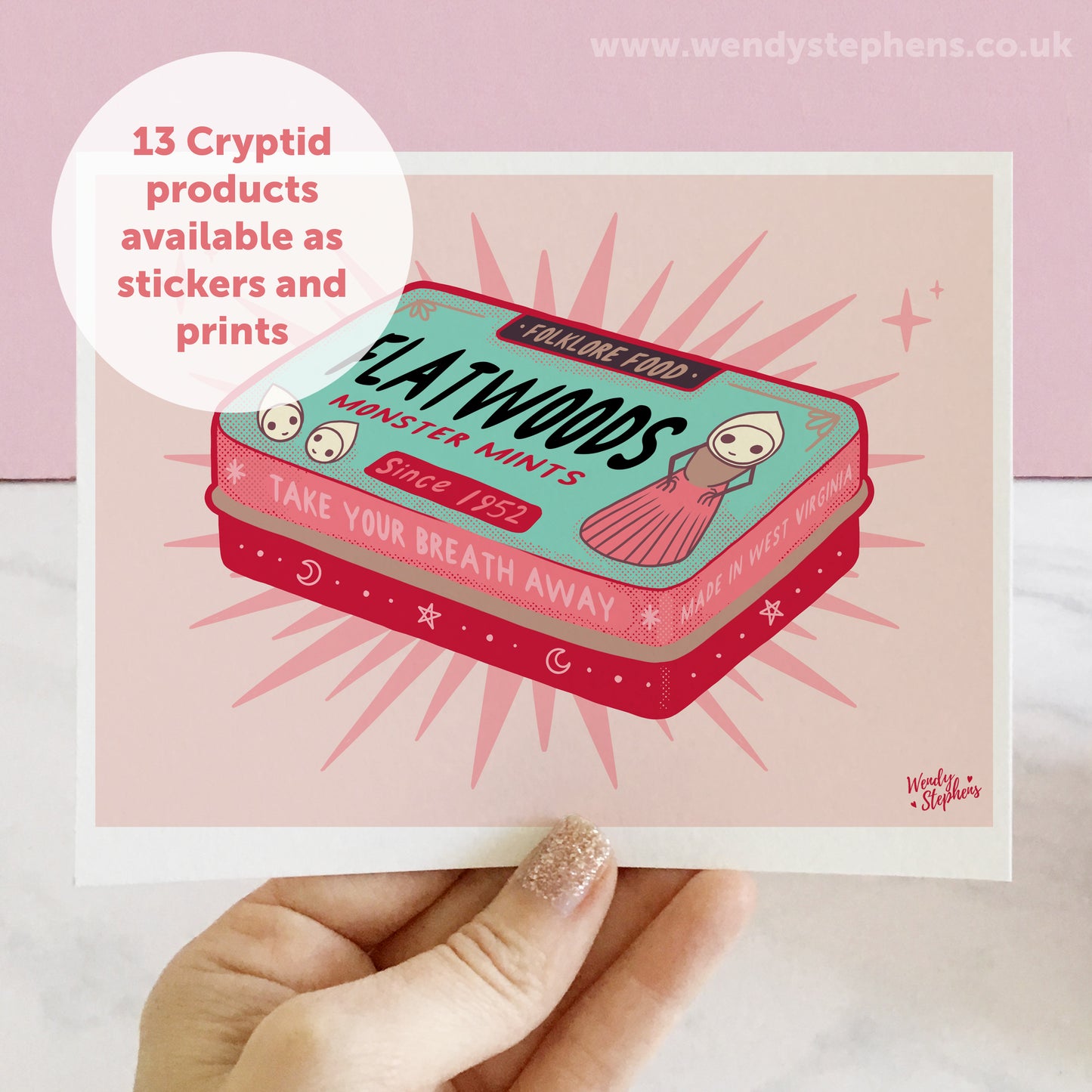 Flatwoods Monster Mints Cryptid Art Print