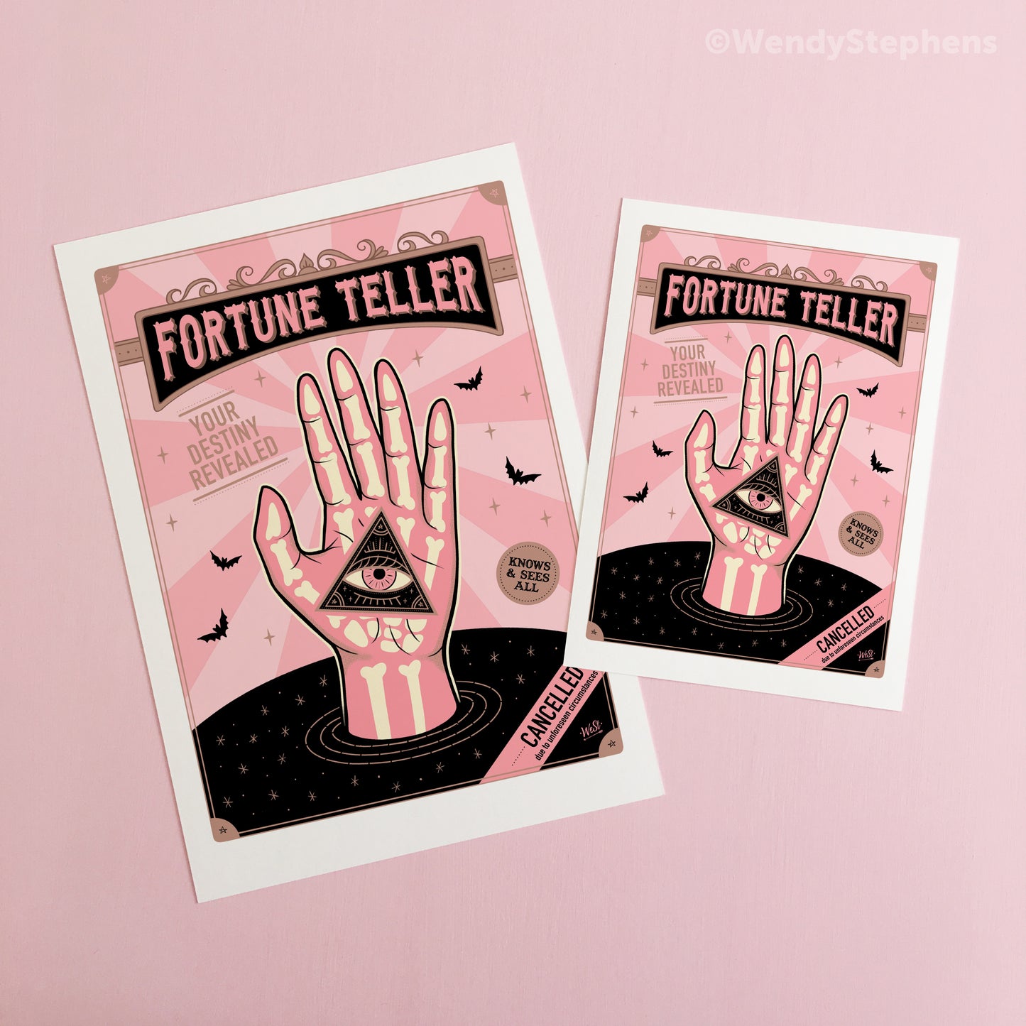 Fortune Teller Palm Reader Art Print