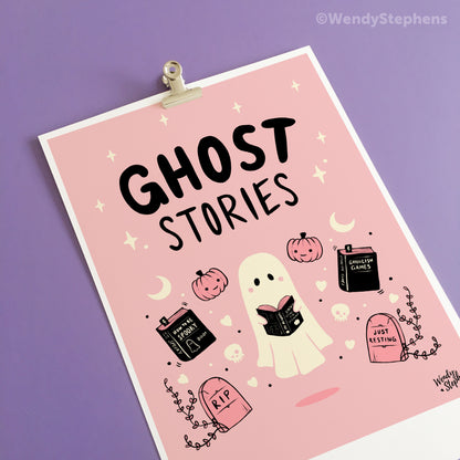 Ghost Stories Spooky Gothic Art Print