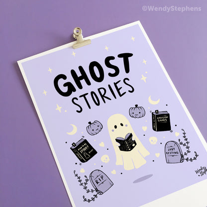Ghost Stories Spooky Gothic Art Print