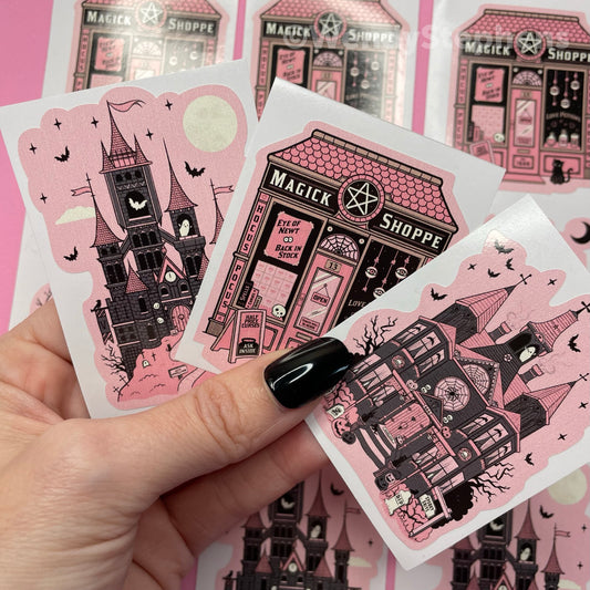 Haunted House Sticker Set