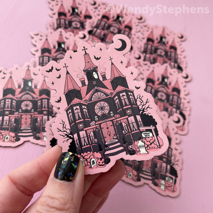 Haunted House Fridge Magnet