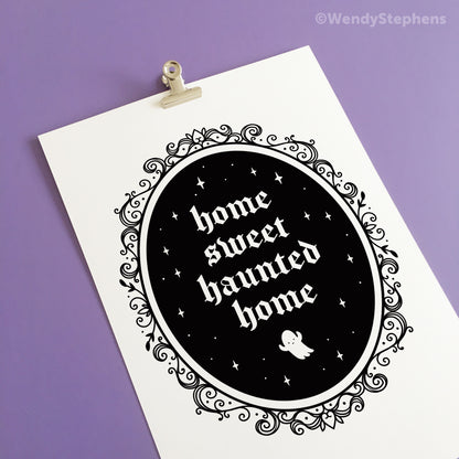 Home Sweet Haunted Home Art Print