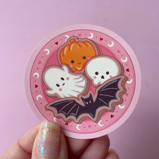 Halloween Cookies Spooky Vinyl Sticker