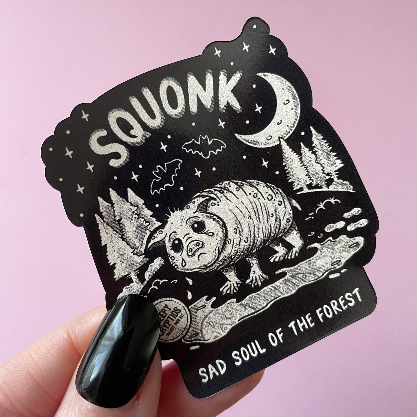 Squonk Cryptid Vinyl Sticker