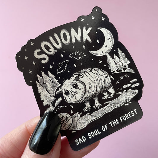 Squonk Cryptid Vinyl Sticker