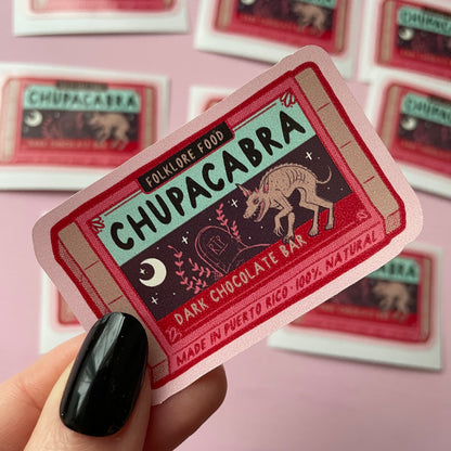 Chupacabra Chocolate Cryptid Vinyl Sticker