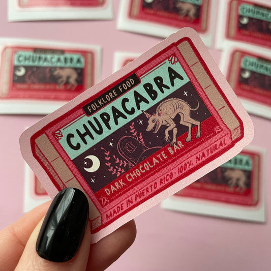 Chupacabra Chocolate Cryptid Vinyl Sticker