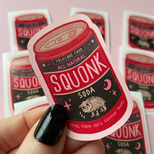Squonk Soda Cryptid Vinyl Sticker