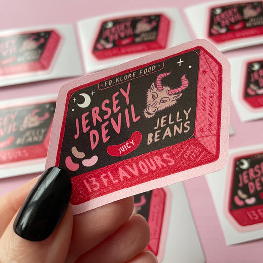 Jersey Devil Jelly Beans Cryptid Vinyl Sticker