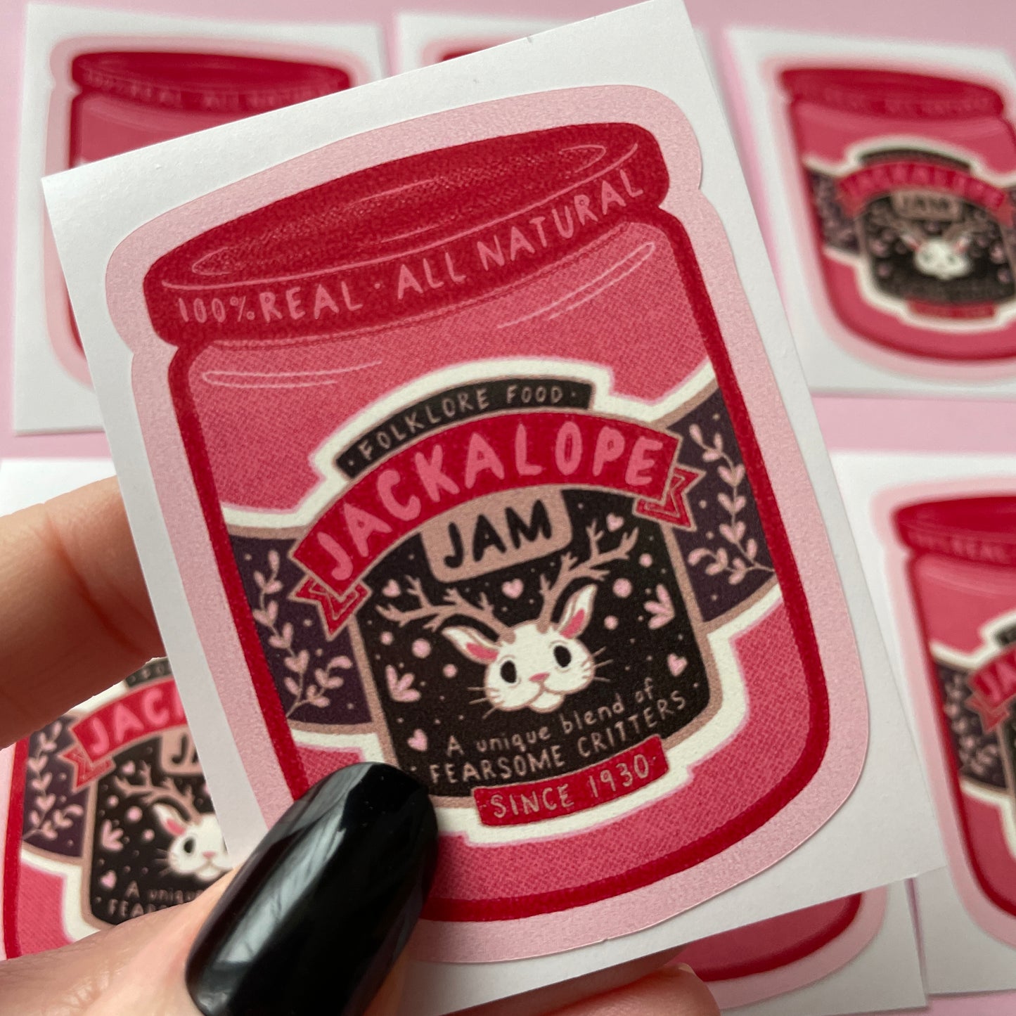 Jackalope Jam Cryptid Vinyl Sticker