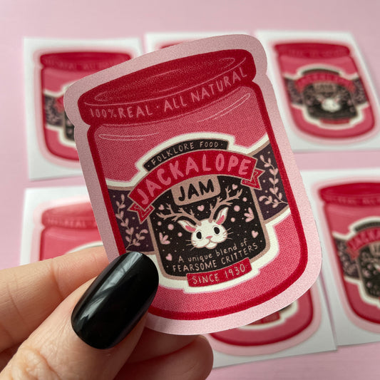 Jackalope Jam Cryptid Vinyl Sticker