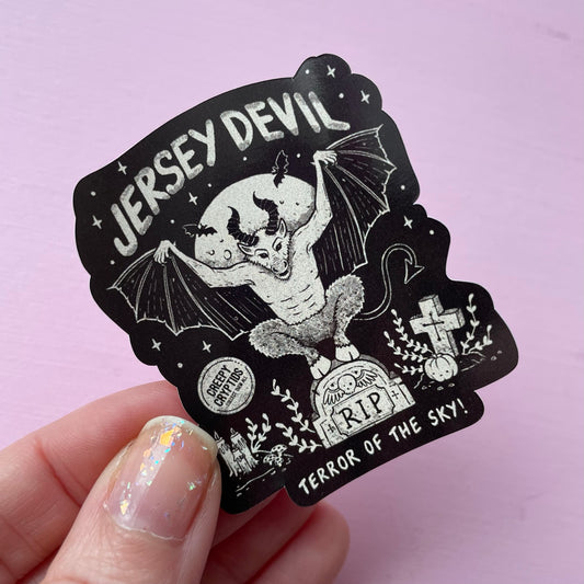Jersey Devil Cryptid Vinyl Sticker