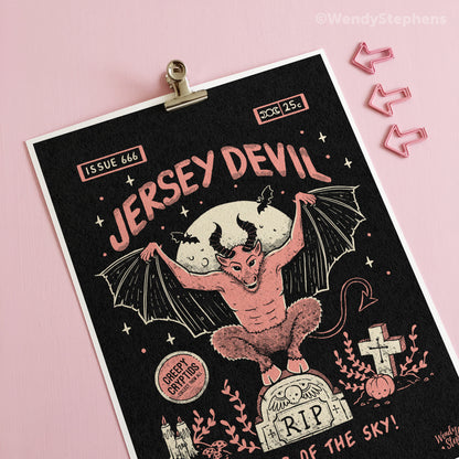 Jersey Devil Cryptid Art Print