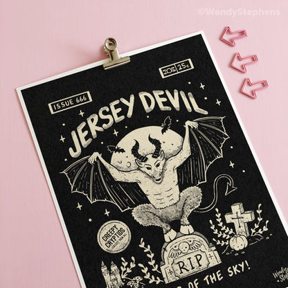 Jersey Devil Cryptid Art Print
