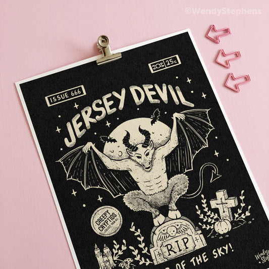 Jersey Devil Cryptid Art Print