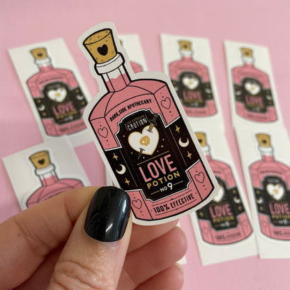 Love Potion Bottle Spooky Vinyl Sticker