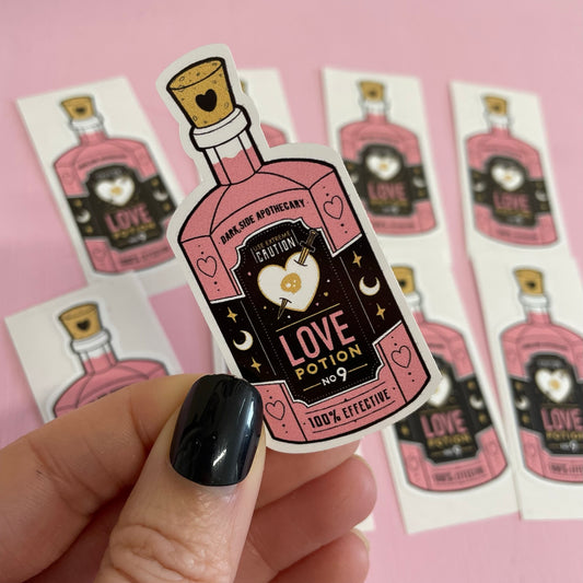 Love Potion Bottle Spooky Vinyl Sticker