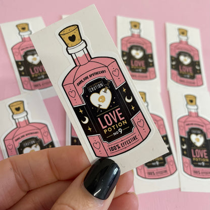 Love Potion Bottle Spooky Vinyl Sticker
