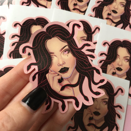 Medusa Spooky Vinyl Sticker