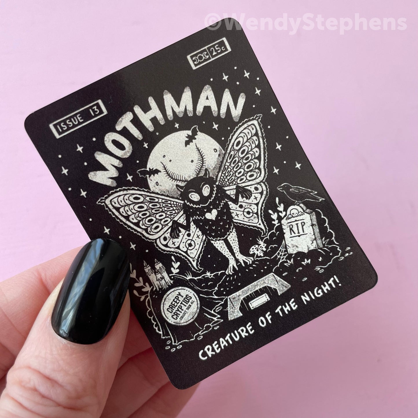 Cryptid Sticker Set: Mothman, Chupacabra, Jersey Devil