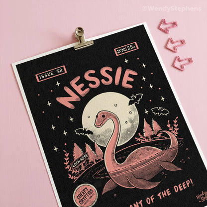 Nessie Loch Ness Cryptid Art Print