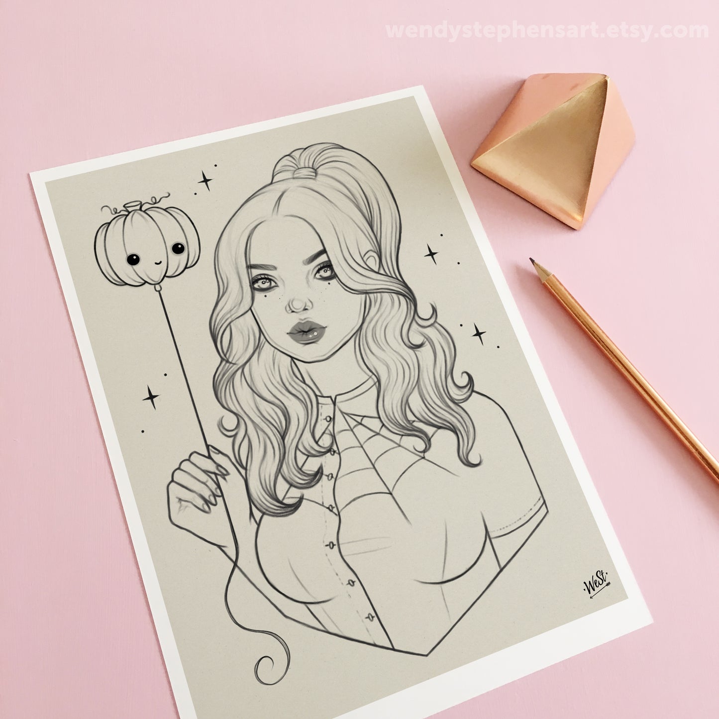 Pumpkin Balloon Art Print