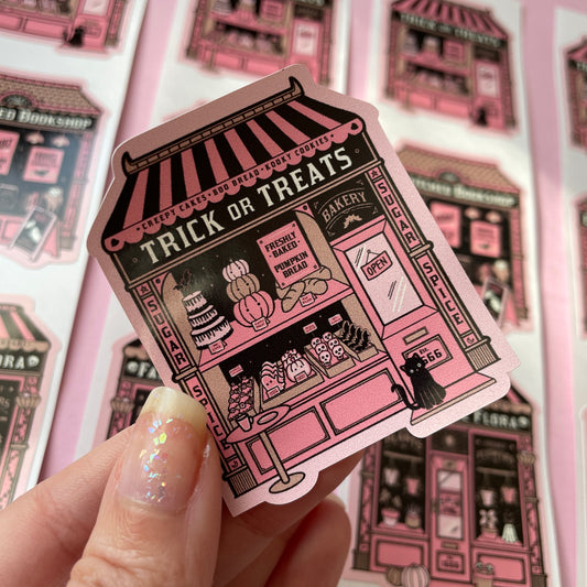 Trick or Treats Bakery Witchy Vinyl Sticker