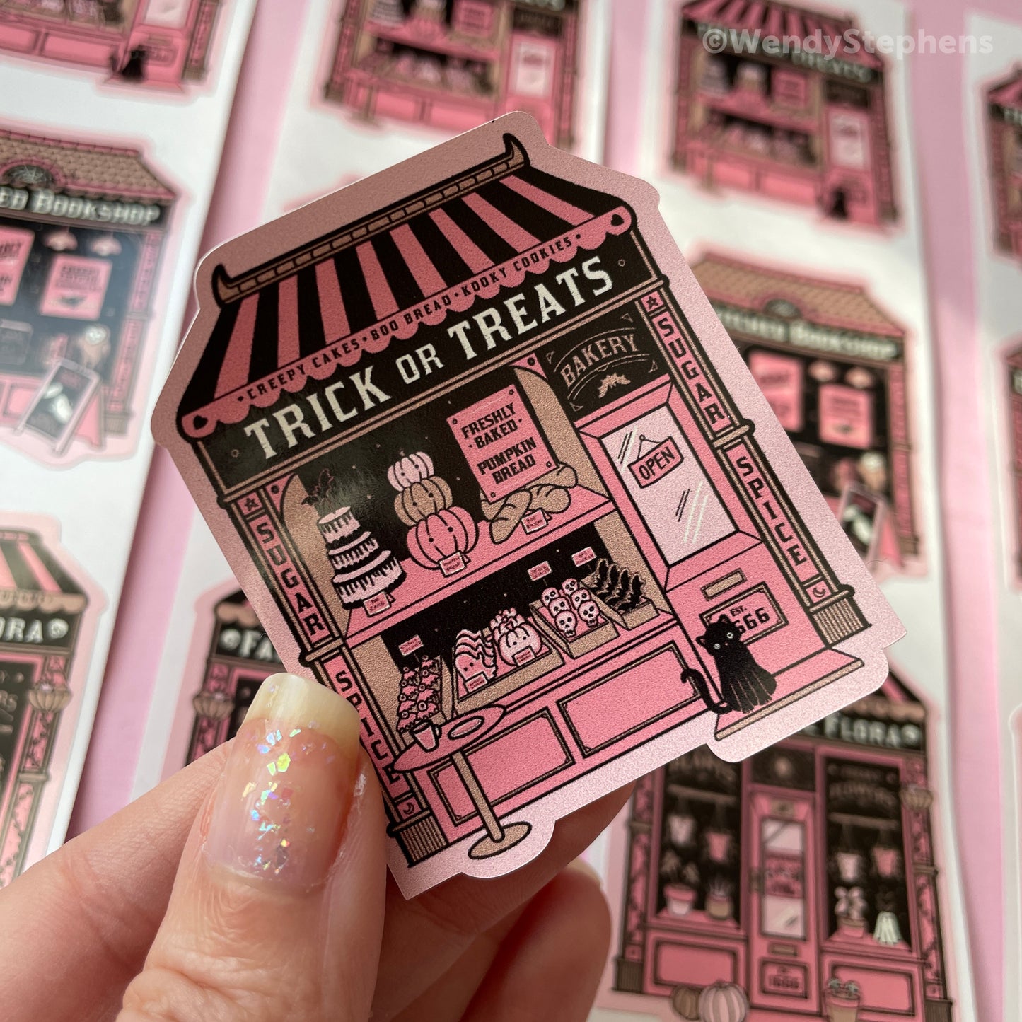 Spooky Shops Sticker Set