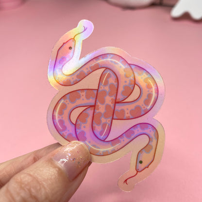 Two Headed Snake Spooky Vinyl Sticker