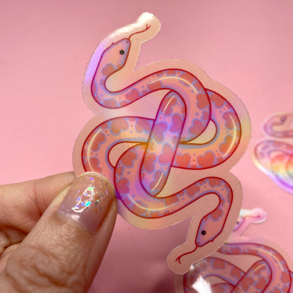 Two Headed Snake Spooky Vinyl Sticker
