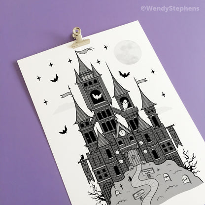 Vampire Castle Art Print