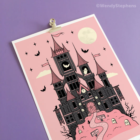 Vampire Castle Art Print