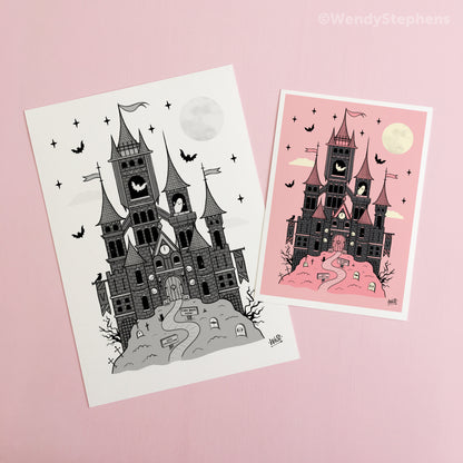 Vampire Castle Art Print