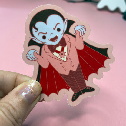 Spooky Monster Stickers: Skeleton, Zombie, Vampire Vinyl Sticker