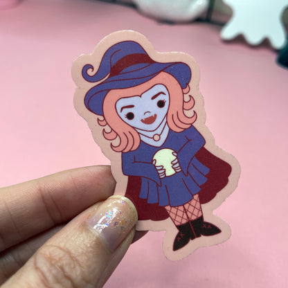 Spooky Monster Stickers: Mummy, Witch, Plague Doctor Vinyl Sticker