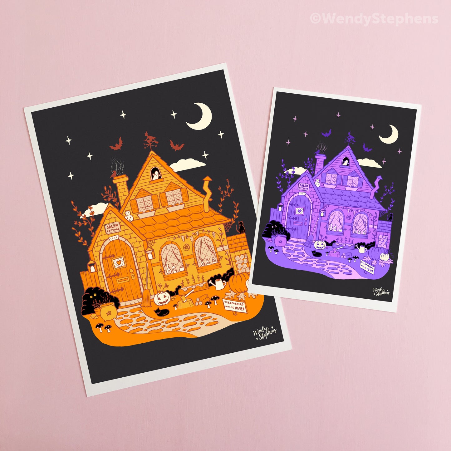 Witchy Cottage Art Print