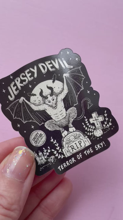 Jersey Devil Cryptid Vinyl Sticker