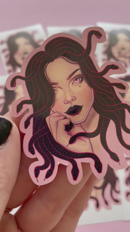 Medusa Spooky Vinyl Sticker