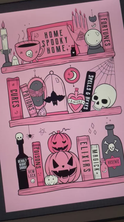 Potions & Poisons Shelf Art Print