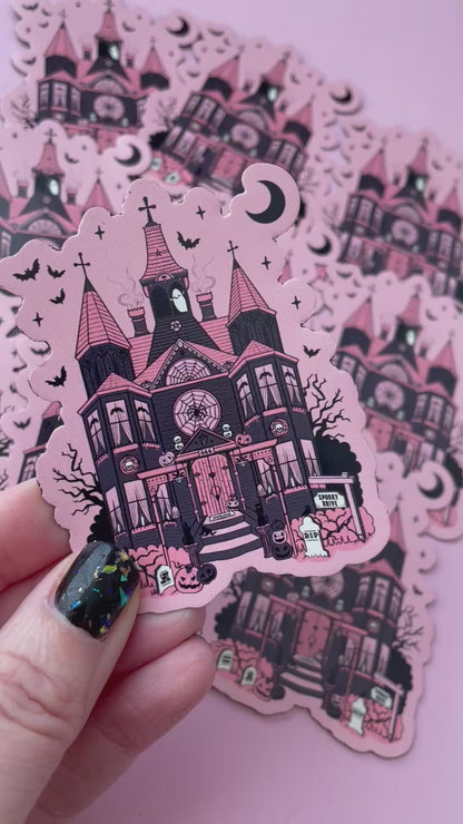 Haunted House Fridge Magnet
