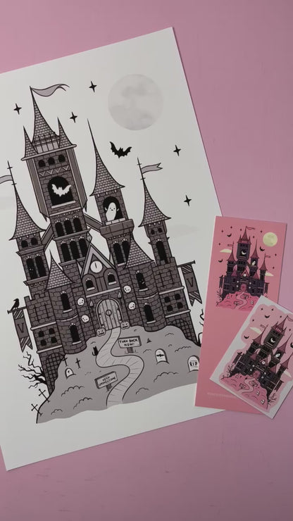 Vampire Castle Art Print