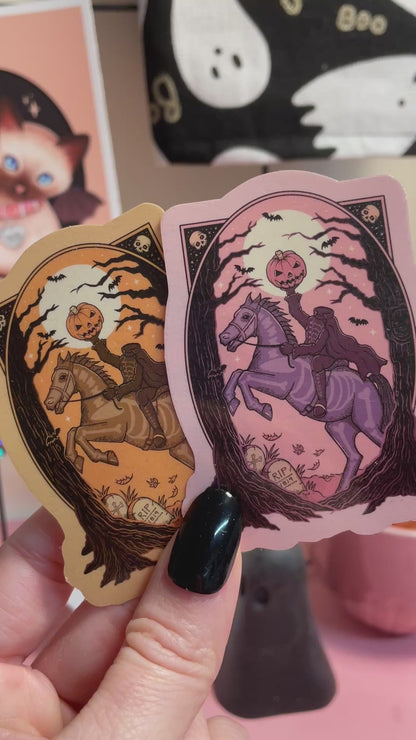 Headless Horseman, Sleepy Hollow, Spooky Vinyl Sticker