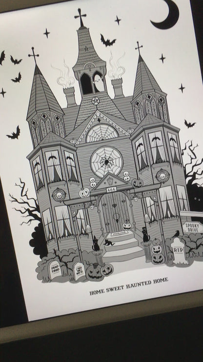 Haunted House Art Print