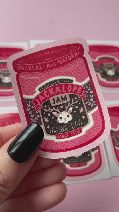 Jackalope Jam Cryptid Vinyl Sticker